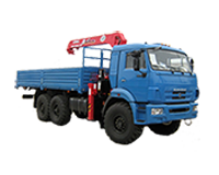 КАМАЗ-вездеход с манипулятором UNIC SUPER V500